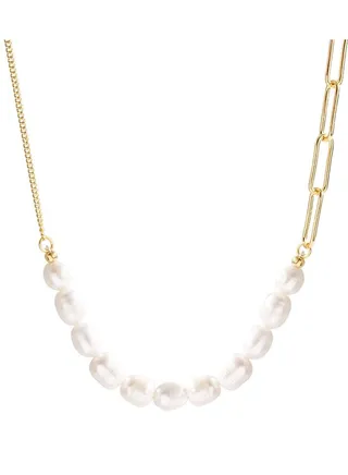 Double Layer Pearl Necklace 