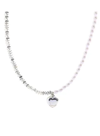 Pearl Heart Element Necklace 