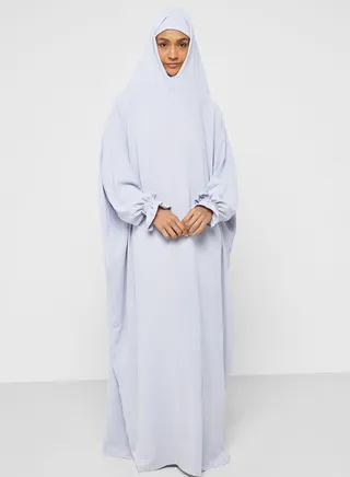 Hooded Knitted Prayer Abaya 