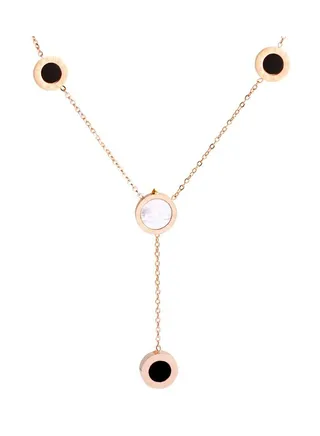Vintage Roman Element Geometric Titanium Steel Necklace 