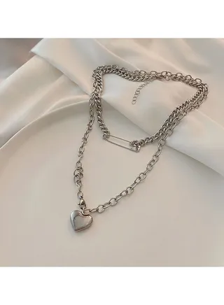 Heart Element Titanium Steel Necklace 