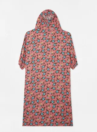 Praying Dress With Floral Prints And With Attached Veil 