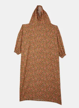 Praying Dress With Floral Prints And With Attached Veil 