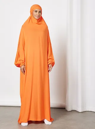 Praying Dress With Attached Veil 