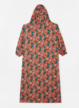 Praying Dress With Floral Prints And With Attached Veil 