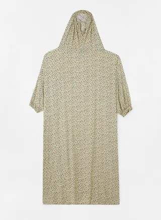Praying Dress With Floral Prints And Attached Veil 