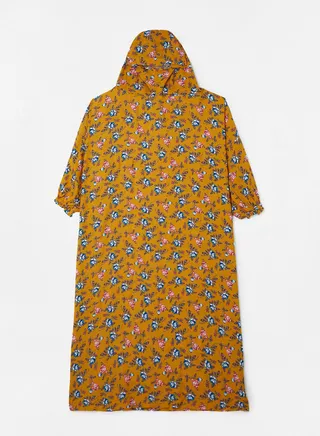 Praying Dress With Floral Prints And With Attached Veil 