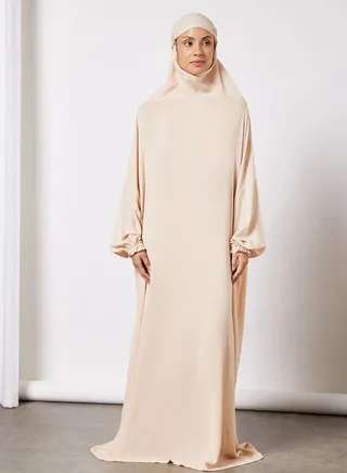 Praying Dress With Attached Veil 