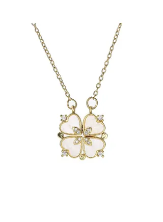 Clover Element Titanium Steel Necklace 