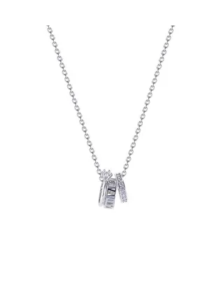 Simple Circle Element Titanium Steel Necklace 