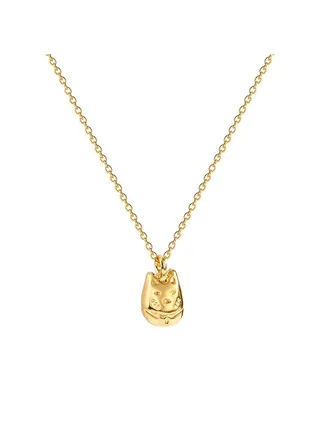 Cat Shape Titanium Steel Necklace 