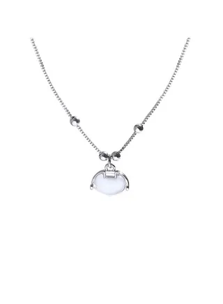 Safety Lock Pendant Titanium Steel Necklace 