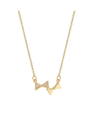 Bow element titanium steel necklace 