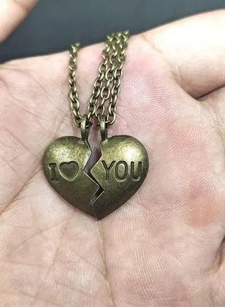 2-Piece Plated Pendant Necklace 