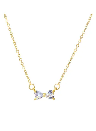 Simple bow element necklace 