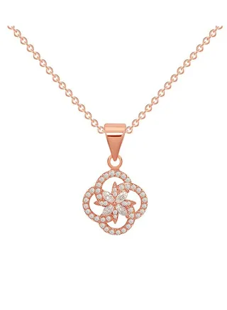 Hollow Clover Titanium Steel Necklace 