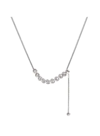 Bead Tassel Titanium Steel Necklace 