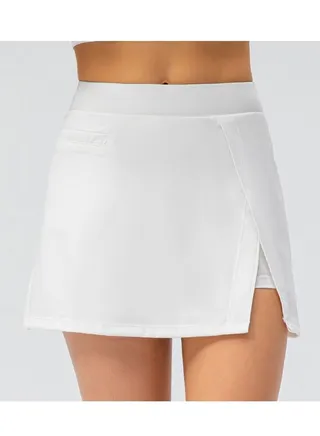 Yoga sport fake two loose skirt 