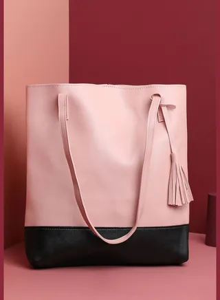 Solid Casual PU Leather Regular Hand Bag with Magnet Lock For Women
