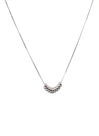 Light luxury niche design small bead thin necklace 