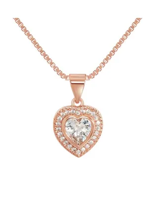 Diamond Simple Heart Titanium Steel Necklace 