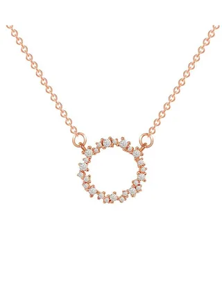 Simple Circle Titanium Steel Necklace 