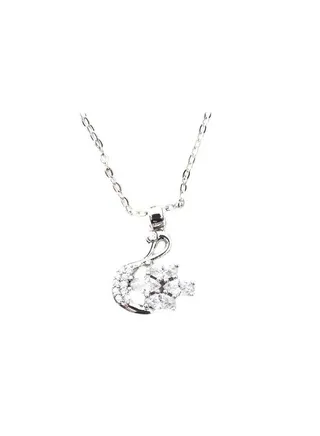 Crystal Studded Pendant Necklace 