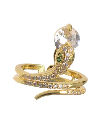 Gold Zircon Ring 
