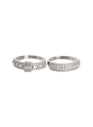Twins Silver Ring 
