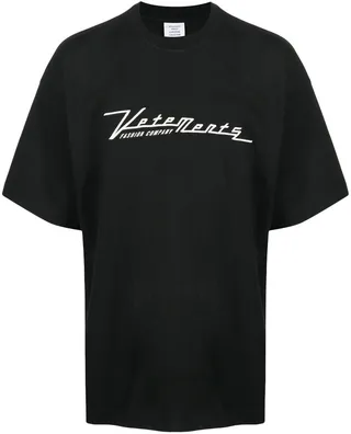 logo-embroidered cotton T-shirt