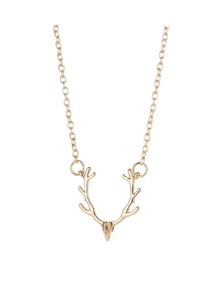 Antler Element Titanium Steel Necklace 