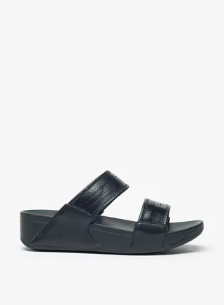 Women's Cutwork Detail Slip-On Slide Sandals 