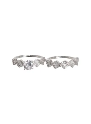 Twins Silver Ring 