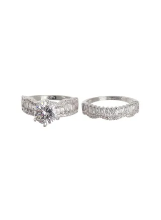 Twins Silver Ring 