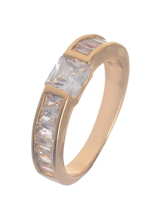 Gold Zircon Ring 