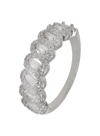 Silver Zircon Ring 