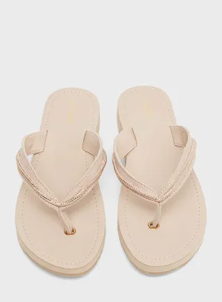 Polo Flip Flops Beige 
