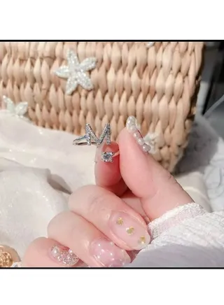Adjustable M shape ring made of 925 Italian silver 