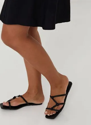 Comfortable Slip-On Slides Black 