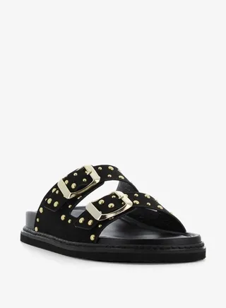 Women's Embellished Slip-On Slide Sandals 