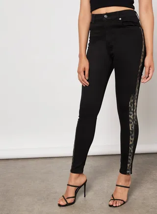 Side Stripe Jeans Black 