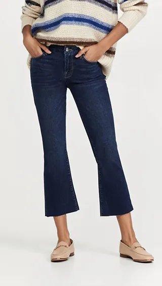 Le Crop Mini Boot Jean in Orlena