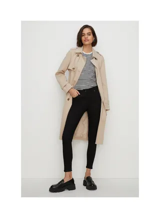 Jade Organic Mid Rise Long Skinny Jean 