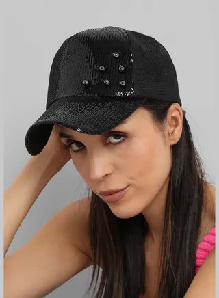 Casual Solid Polyester Baseball Cap For Women