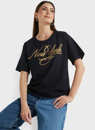 Crew Neck Logo T-Shirt