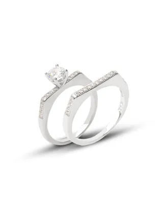 Silver Twins Ring 