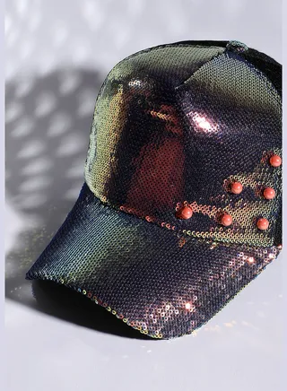 Casual Colourblock Polyester Baseball Cap For Women