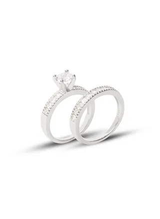 Silver Twins Ring 