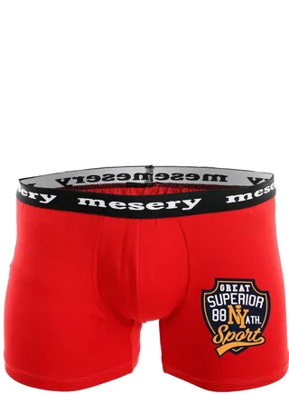 Mesery  Men Boxer Printed-Red 