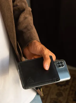 Axel Bi-fold Genuine Leather Black Wallet 